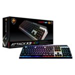 Teclado Cougar Mecánico Attack X3 Rgb Spanish Ob