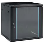 Rack Zkteco 12u Acero Wall Puerta Vidrio 5412a