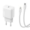 Cargador Oraimo + Cable USB-C a Lightning 20w Wt