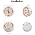 Alarma Audiovisual Zigbee Ir C/bateria MOES