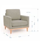Butaca Taurus Warm Grey