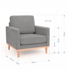 Butaca Taurus Cool Grey