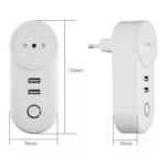 Enchufe 3 En Línea Con 2 Usb Zigbee