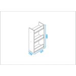 Especiera con estantes vertical