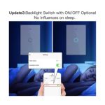 Interruptor Tactil De Pared 2 Bot Wifi+Rf433 Tuya