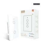 Interruptor Tactil De Pared 2 Bot Wifi+Rf433 Tuya
