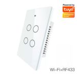 Interruptor Tactil De Pared 4 Bot Wifi + Rf433