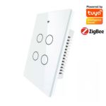 Interruptor Tactil Pared 4 Bot Zigbee3.0 MOES