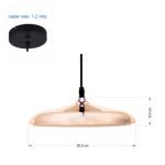 Luminaria Colgante Led Curvy / Cobre
