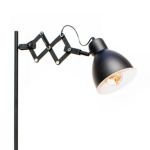 Luminaria De Pie Zig Zag Negra