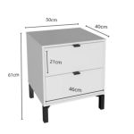 Mesa De Luz Marden 2c Blanco