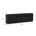 Rack Minimalista 4p Negro