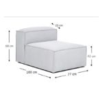 Sofa Blokk Modulo Central Beige