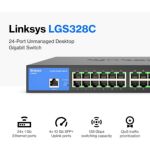 Switch Linksys 24 Puertos Gbit Admin 10G 4sfp+