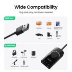 ADAPTADOR DE SONIDO UGREEN STEREO EXTERNO A USB 15