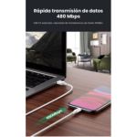 Cable Ugreen Lightning A Usb White 1m