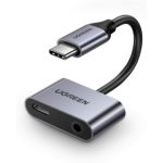 Hub Ugreen USB-C A 3,5mm/USB-C Hembra carga 30W